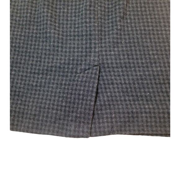 J. Jill Petite Medium Ponte Pencil Skirt Black Gray Houndstooth Stretch EUC - Picture 4 of 7